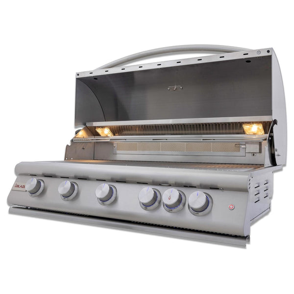 Blaze Premium LTE+ 40-Inch 5-Burner Built-In Natural Gas Grill w/ Lift-Assist Hood & Rear Infrared Burner - BLZ-5LTE3-NG