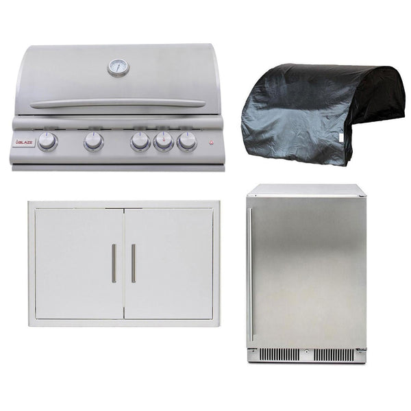 Blaze Premium LTE+ 4-Piece 32-Inch Propane Outdoor Kitchen Package