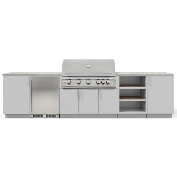 Urban Bonfire Taiga 40 Outdoor Kitchen w/ Blaze Premium LTE Natural Gas Grill, Refrigerator, Keon Dekton Countertop & Chantilly Finish - B-Taiga-40-Blaze-Keon-Chantilly