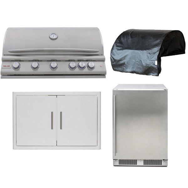 Blaze Premium LTE+ 4-Piece 40-Inch Natural Gas Outdoor Kitchen Package