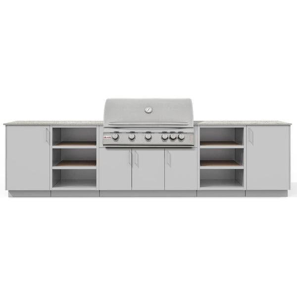 Urban Bonfire Savannah 40 Outdoor Kitchen w/ Blaze Premium LTE Natural Gas Grill, Keon Dekton Countertop & Chantilly Finish - B-Savannah-40-Blaze-Keon-Chantilly