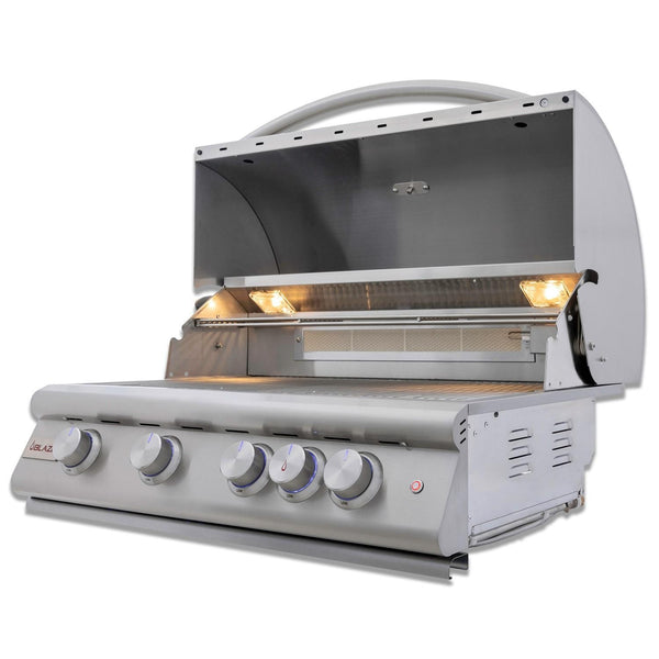 Blaze Premium LTE+ 32-Inch 4-Burner Built-In Propane Gas Grill w/ Lift-Assist Hood & Rear Infrared Burner - BLZ-4LTE3-LP