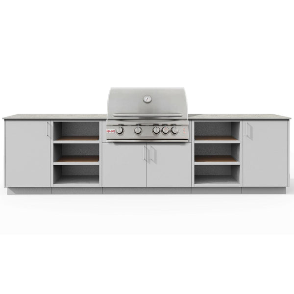 Urban Bonfire Savannah 32 Outdoor Kitchen w/ Blaze Premium LTE Natural Gas Grill, Keon Dekton Countertop & Chantilly Finish - B-Savannah-32-Blaze-Keon-Chantilly