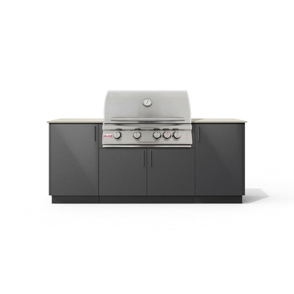 Urban Bonfire Sierra 32 Outdoor Kitchen w/ Blaze Premium LTE Propane Grill, Danae Dekton Countertop & Anthracite Finish - B-Sierra-32-Blaze-Danae-Anthracite