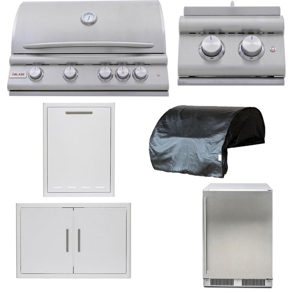 Blaze Premium LTE+ 6-Piece 32-Inch Propane Outdoor Kitchen Package