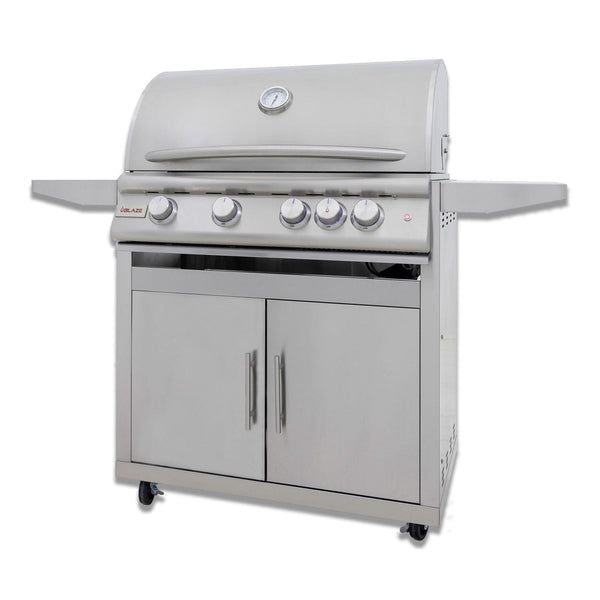 Blaze Premium LTE+ 32-Inch 4-Burner Natural Gas Grill w/ Lift-Assist Hood & Rear Infrared Burner - BLZ-4LTE3-NG