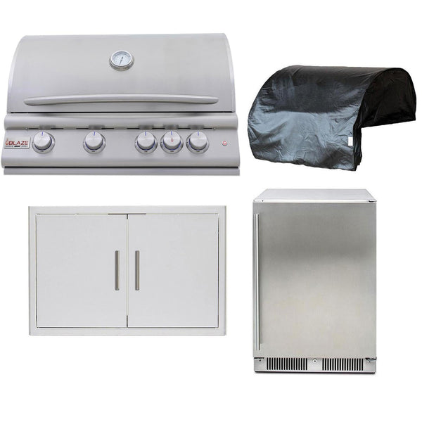 Blaze Premium LTE+Marine Grade 4-Piece 32-Inch Propane Outdoor Kitchen Package